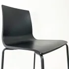 Kökspall i stål och teknopolymer Tillverkad i Italien 2 delar - Garland Viadurini