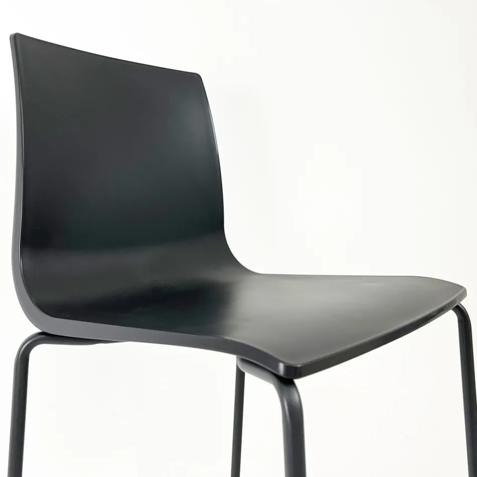 Kökspall i stål och teknopolymer Tillverkad i Italien 2 delar - Garland Viadurini