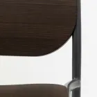 Kökspall i ek och metall Tillverkad i Italien 2 delar - Saffia Viadurini