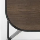 Kökspall i ek och metall Tillverkad i Italien 2 delar - Saffia Viadurini