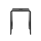 Penelope - Svart plexiglas designer badrumspall tillverkad i Italien Viadurini