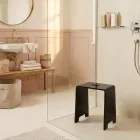 Penelope - Svart plexiglas designer badrumspall tillverkad i Italien Viadurini