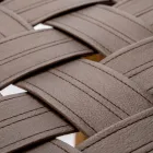 Designer badrumspall gjord av teak med vävd sits - Yucca Viadurini