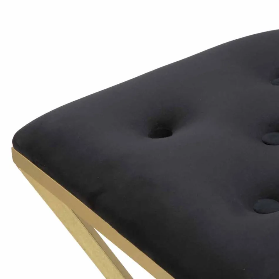 High Square Design Barstol i Järn och Tyg - Sillie Viadurini