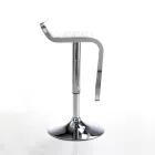 Barstol i syntetiskt läder och metall - Berchelio Viadurini