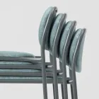 Kökspall i tyg och metall Made in Italy 2 delar - Sangria Viadurini