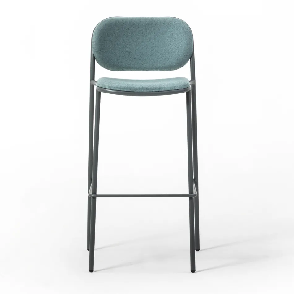 Kökspall i tyg och metall Made in Italy 2 delar - Sangria Viadurini