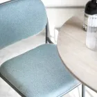 Kökspall i tyg och metall Made in Italy 2 delar - Sangria Viadurini