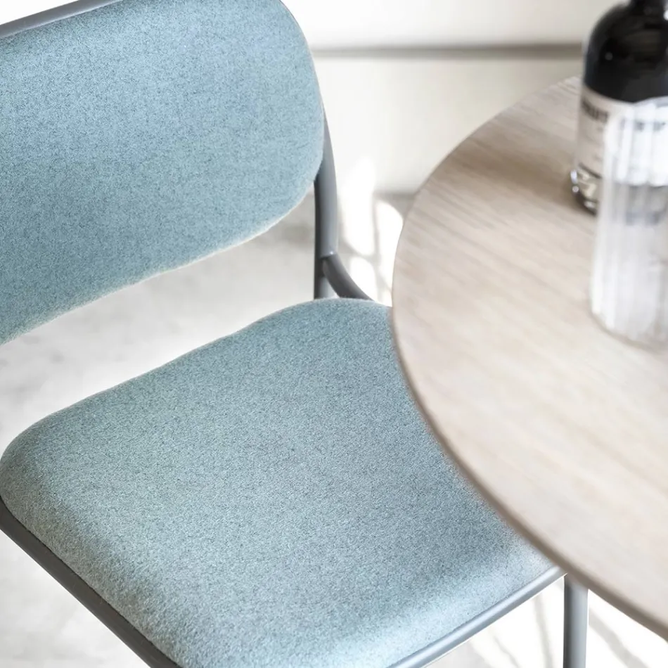 Kökspall i tyg och metall Made in Italy 2 delar - Sangria Viadurini