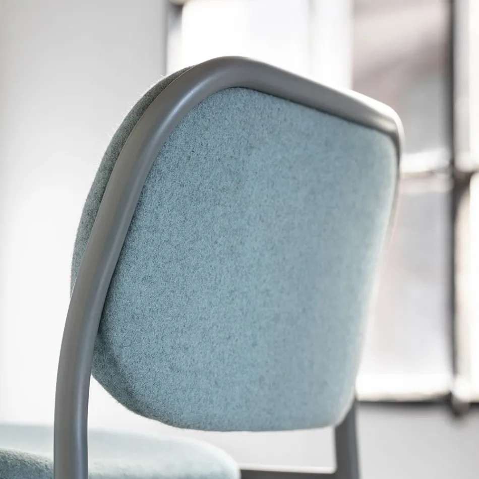 Kökspall i tyg och metall Made in Italy 2 delar - Sangria Viadurini