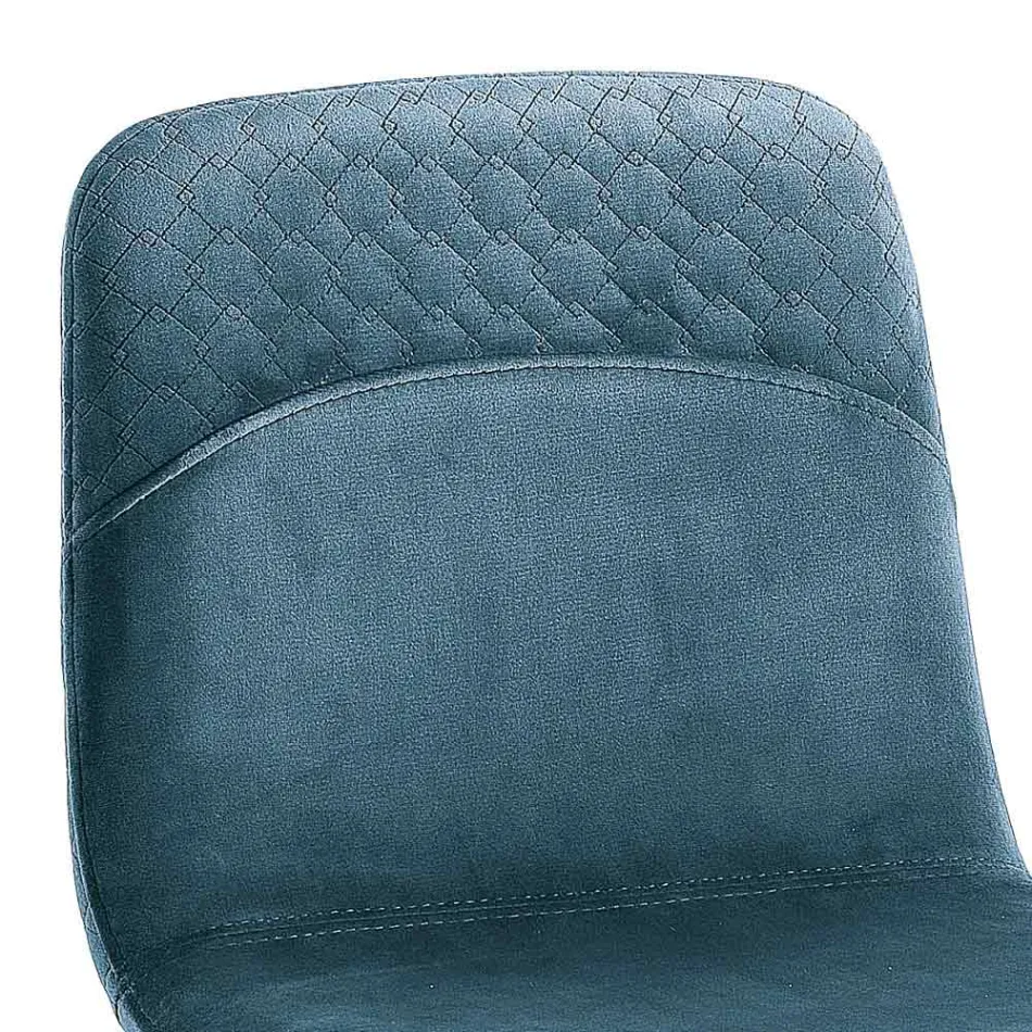 Kökspall i färgad sammet Modern och elegant design - Bizet Viadurini