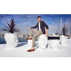 Utomhusstol i form av ett ansikte i en modern design av Adan av Vondom Viadurini