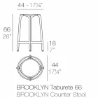 Brooklyn Vondom utomhusstolp H 66 cm, i polypropen Viadurini