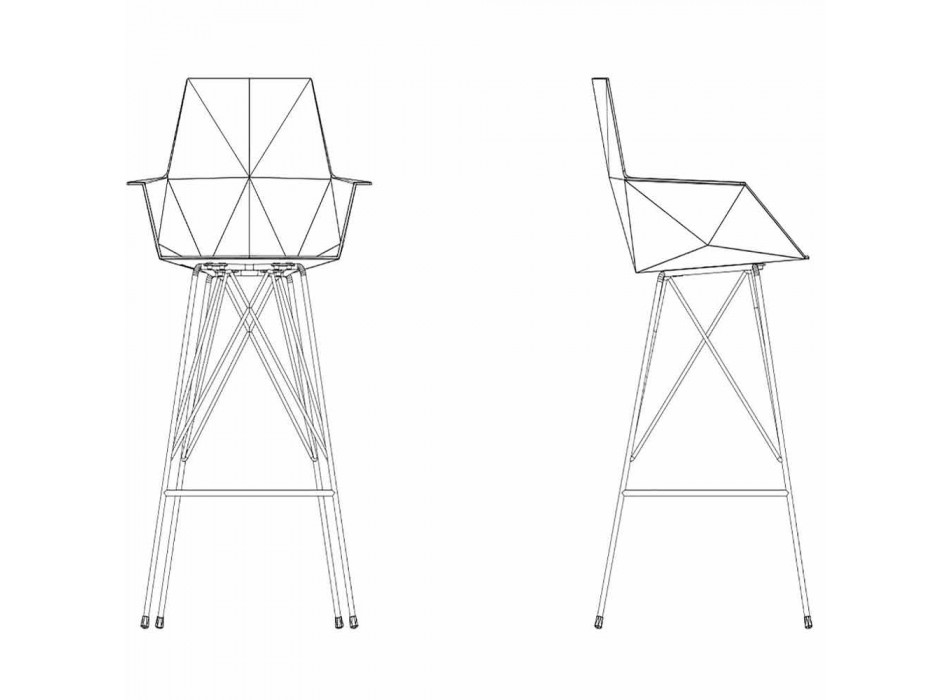 Faz Vondom utomhusstol med armar H 111 cm i polypropen