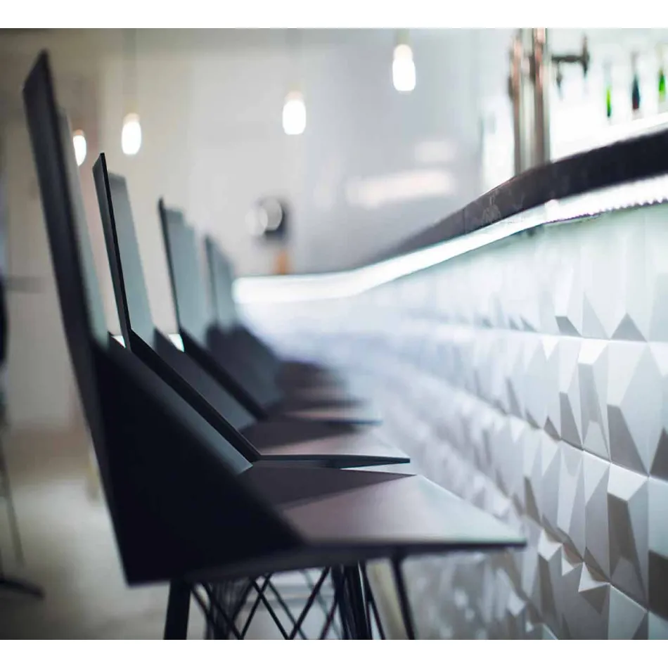 Faz av Vondom utomhusstolar H 111 cm i polypropen och stål Viadurini