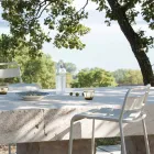 Stapelbar utomhuspall i galvaniserad metall Tillverkad i Italien - Amina Viadurini