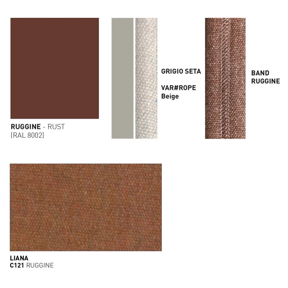 Utomhuspall i aluminium Tillverkad i Italien - Emmacross från Varaschin Viadurini