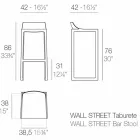 Wall Street Vondom utomhusstol, polypropen och glasfiber Viadurini