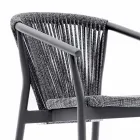 Staplingsbar trädgårdspall aluminium och tekniskt tyg - Smart av Varaschin Viadurini