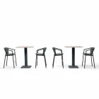 Staplingsbar trädgårdspall aluminium och tekniskt tyg - Smart av Varaschin Viadurini