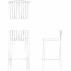 Vondom Spritz stapelbar H 97 cm trädstol i polypropen Viadurini