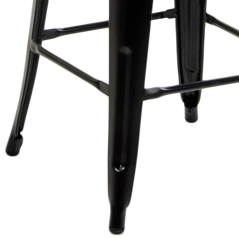 Inomhus- och utomhuspall i järn och trä - Brevpapper Viadurini