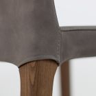 Inomhuspall i ask och konstläder Tillverkad i Italien - Floki Viadurini