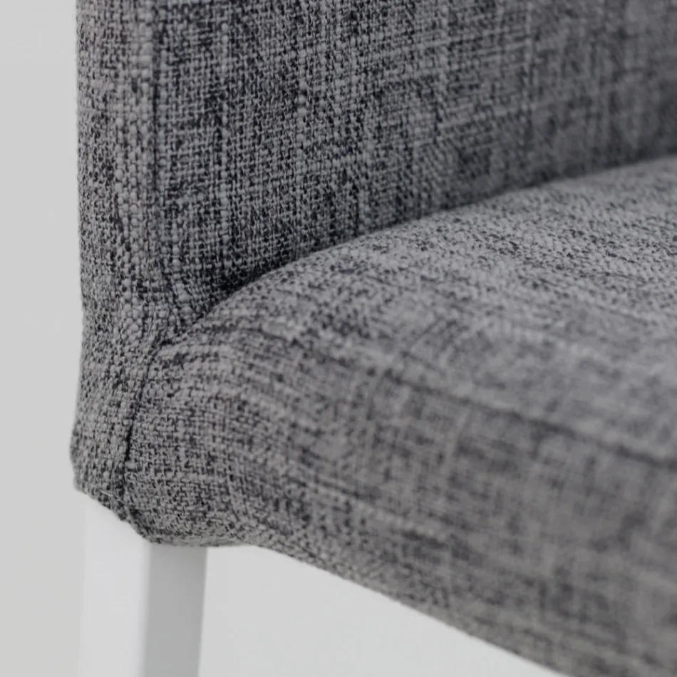 Vardagsrumspall med lågt ryggstöd Tillverkad i Italien - Orietta Viadurini