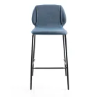 Elegant modern design vardagsrumspall i tyg med kant - Scarat Viadurini