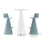 Vardagsrumspall Tillverkad av polyeten med fotstöd - Ellips Viadurini