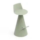 Vardagsrumspall Tillverkad av polyeten med fotstöd - Ellips Viadurini