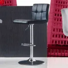 Modern lyftdesignpall, Faux Leather Seat - Delfina Viadurini