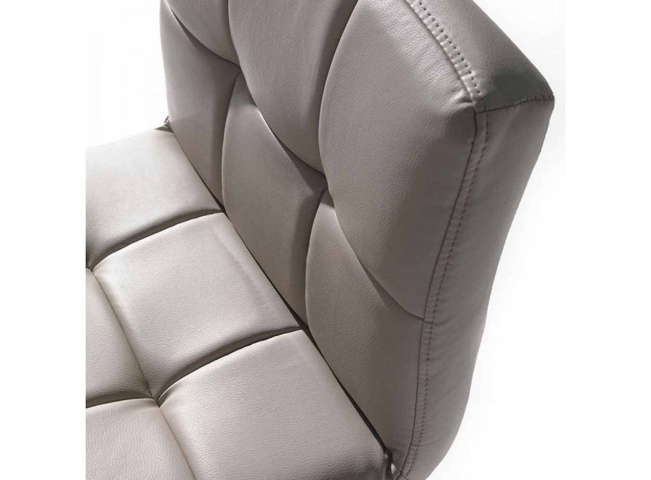 Modern lyftdesignpall, Faux Leather Seat - Delfina Viadurini