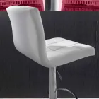 Modern lyftdesignpall, Faux Leather Seat - Delfina Viadurini