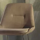 Modern designpall med målad släde - metall Viadurini