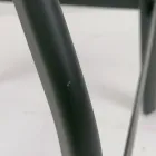 Modern designpall i metall och trä, justerbar Livorno1 Viadurini