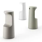 Högdesignad pall i matt polyeten för utomhusbruk Tillverkad i Italien - Forlina Viadurini