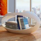 Designstol med integrerad bokhylla Ellix tillverkad i Italien Viadurini
