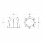 Modern design färgad Pandoro-formad pall av Slide - Pandoro Viadurini