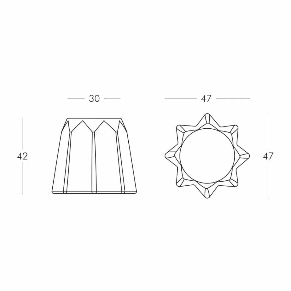 Modern design färgad Pandoro-formad pall av Slide - Pandoro Viadurini