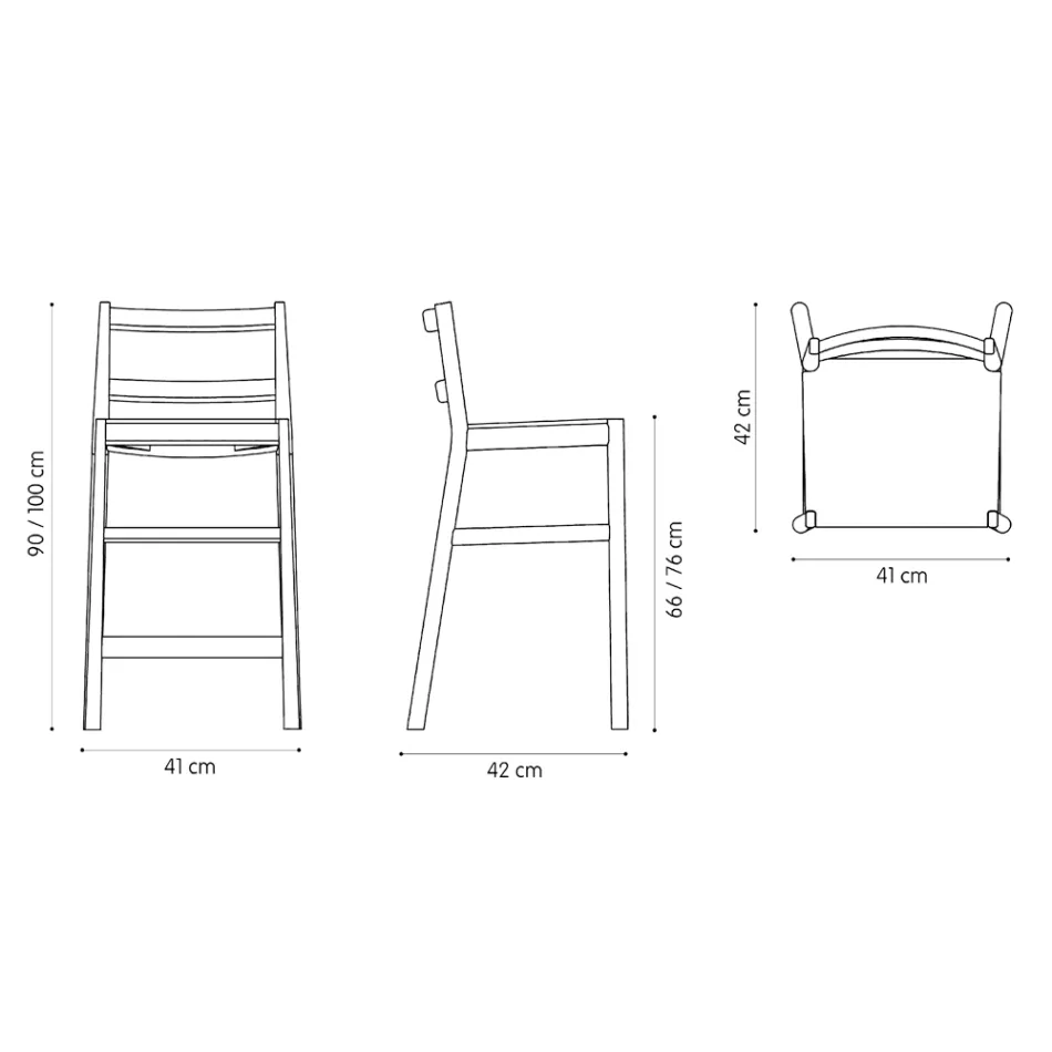 Lyxig pall i massiv bok med tygsits Tillverkad i Italien - Nora Viadurini