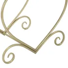 Låg gyllene järnpall med täckt sits - Dimentico Viadurini