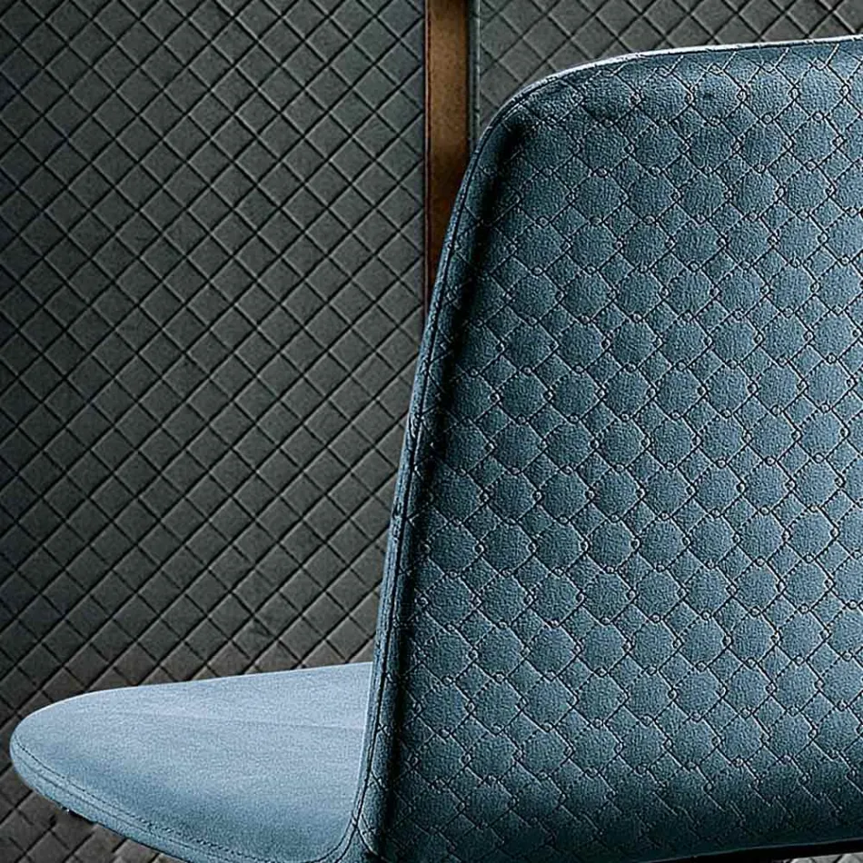 Elegant pall av modern design i färgad sammet och metall - Bizet Viadurini