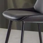 Fast pall H 65 cm, struktur med 4 metallben - Ines Viadurini