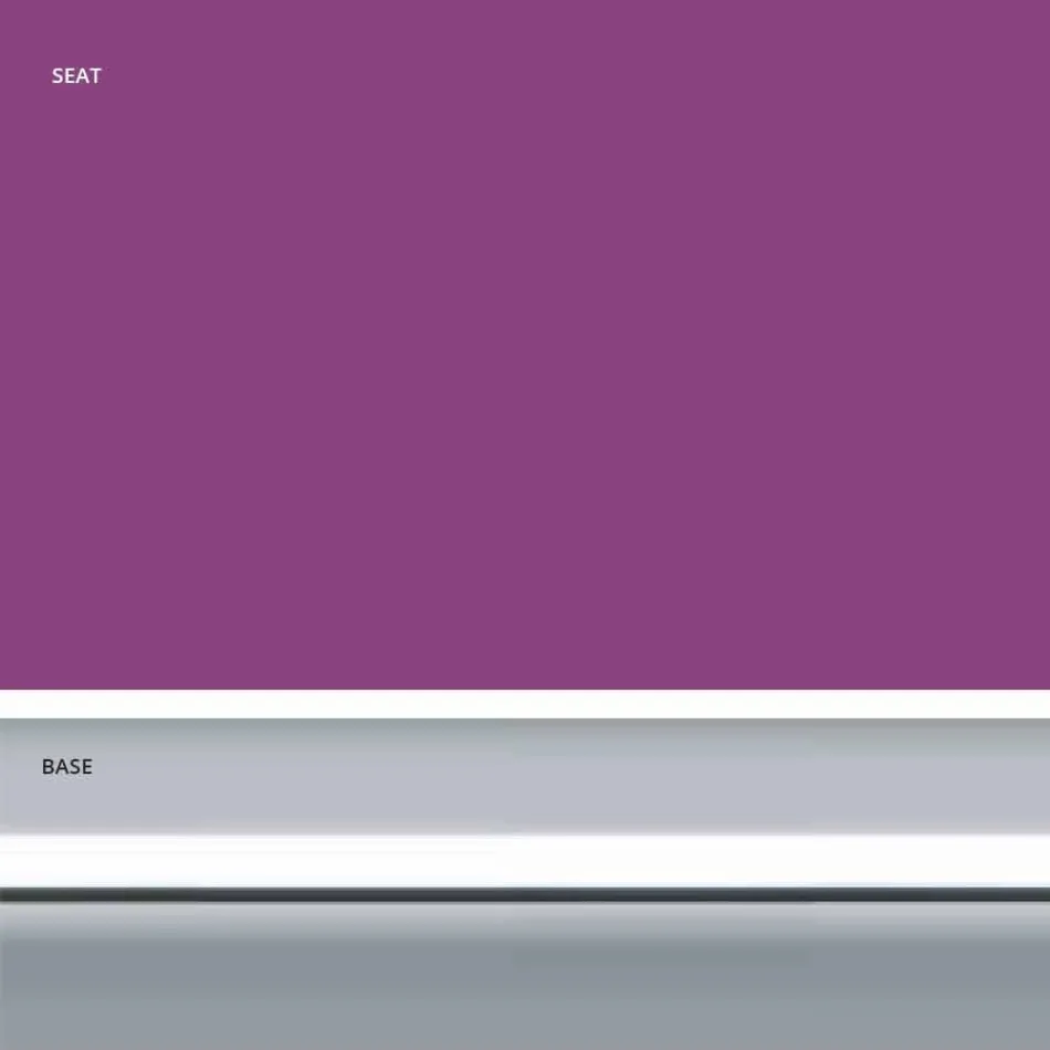 Faux läder av fast läder, modern design H 65 cm - Alina Viadurini