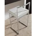 Faux läder av fast läder, modern design H 65 cm - Alina Viadurini