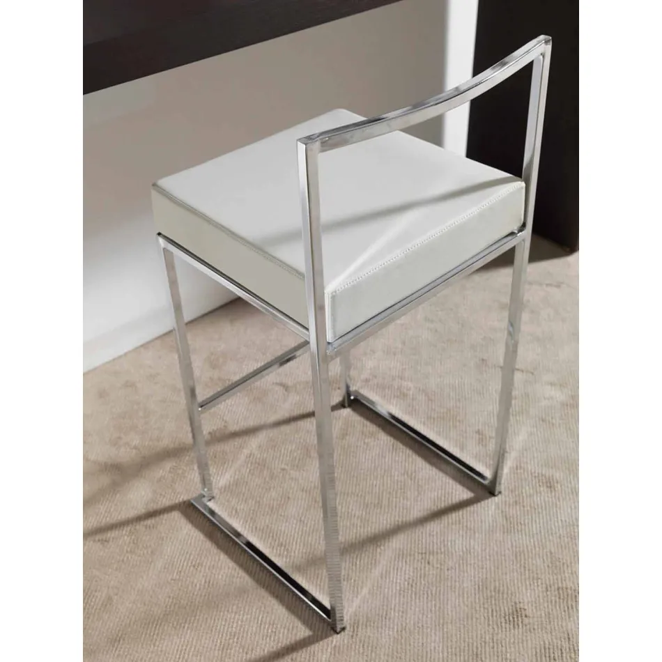 Faux läder av fast läder, modern design H 65 cm - Alina Viadurini