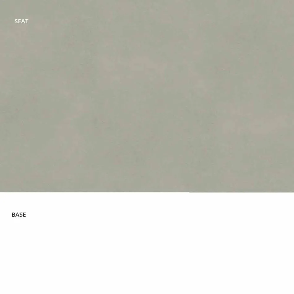 Faux läder av fast läder, modern design H 65 cm - Alina Viadurini