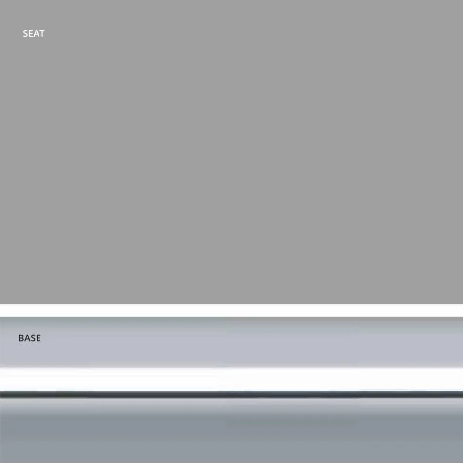 Faux läder av fast läder, modern design H 65 cm - Alina Viadurini