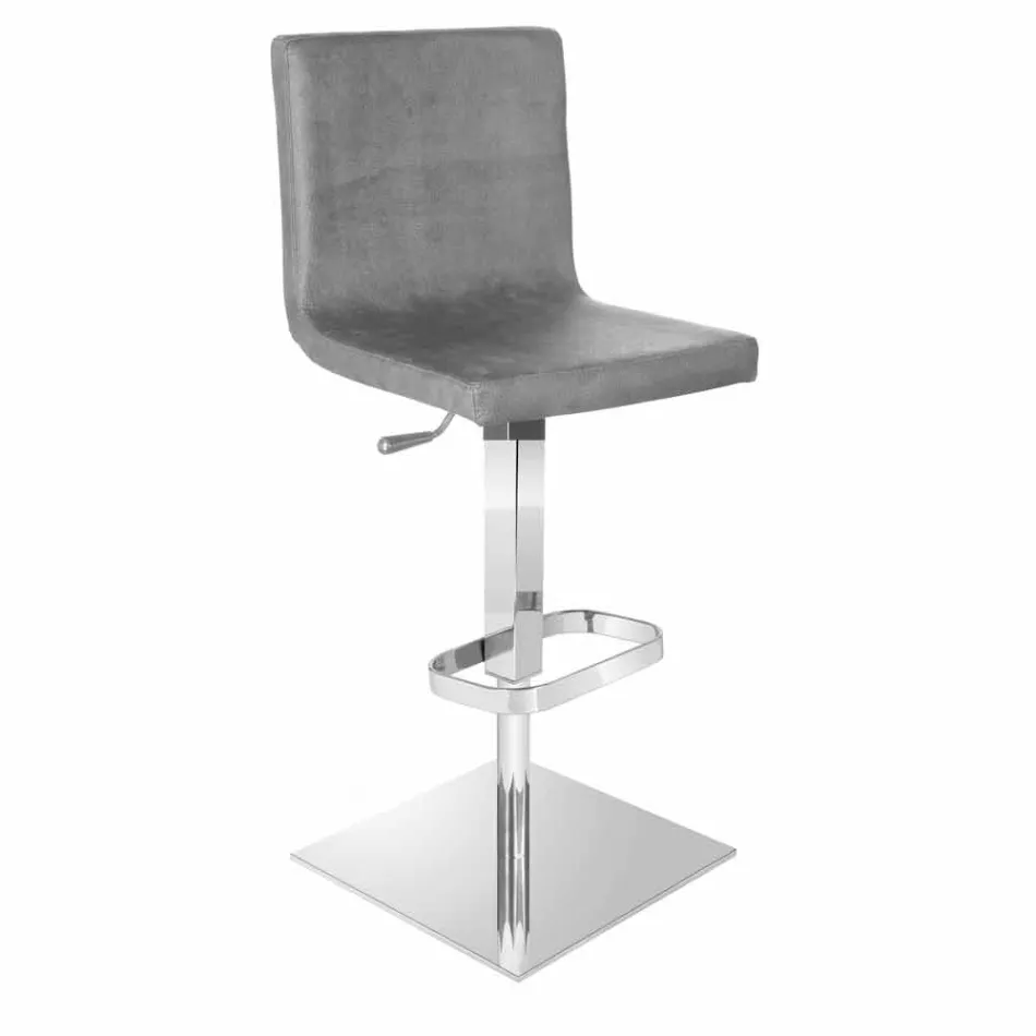 Svängbar pall med modern design ryggstöd Gord, H 113 cm Viadurini